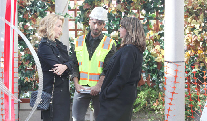 Nikki and Jill argue over the fate of the sculpture in the park